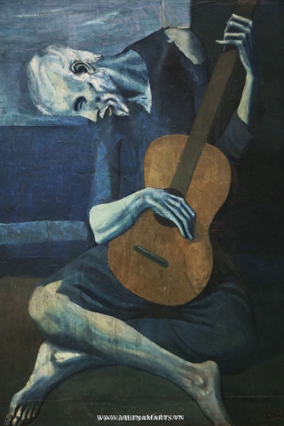 The Old Guitarist (1903) của Picasso